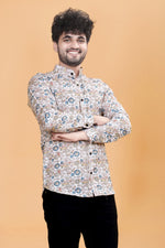 Men Multi Printed Slim Fit Casual Shirt