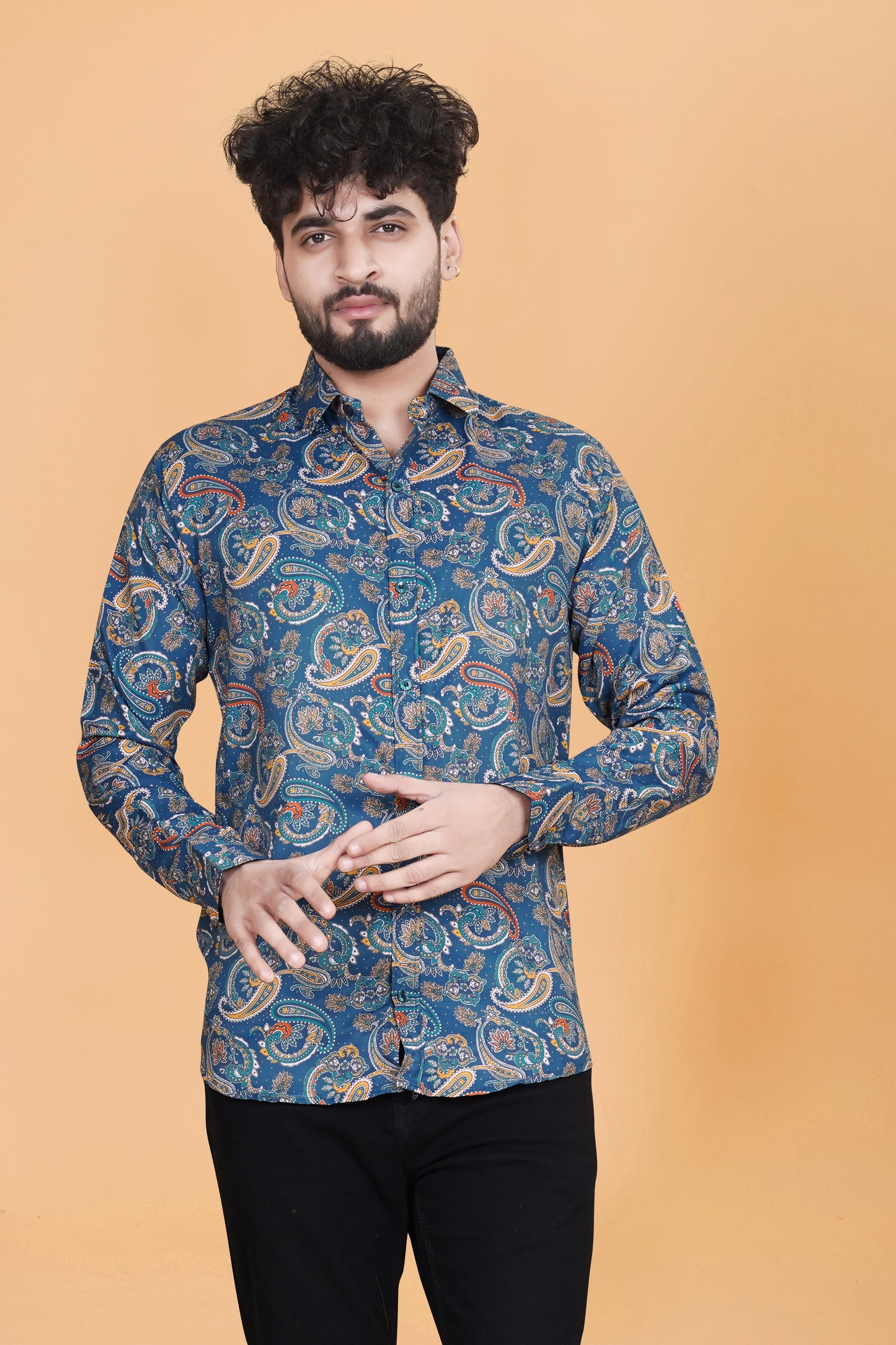 Solid Printed Fit Shirt