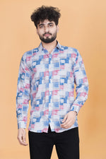 MULTI MODAL COTTON PRINT PREMIUM SHIRT